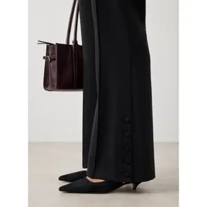 Mint Velvet Black Tailored Bootcut Trousers